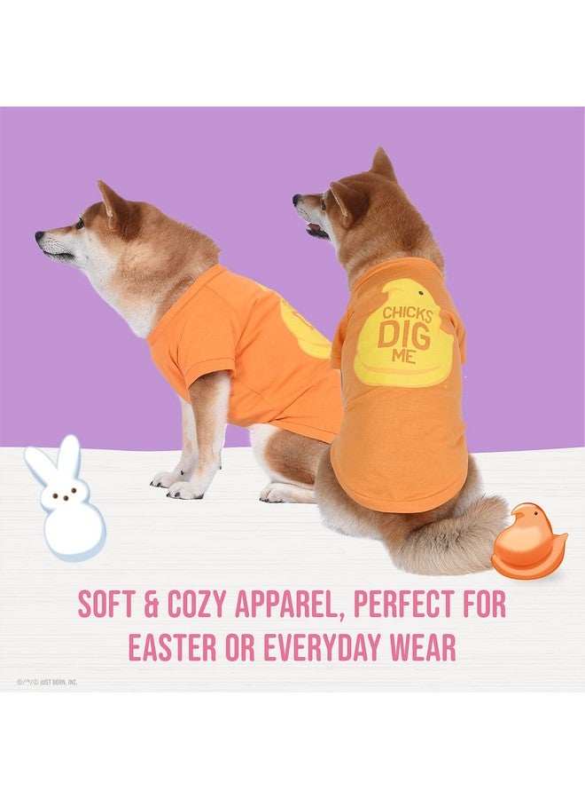 Peeps Peeps for Pets Chicks Dig Me Dog T Shirt,Size X-Small (XS) Orange and Yellow Small Dog T Shirt for Small Dogs,Officially Licensed Peeps Pet Dog Clothing,FF15721 - Image 4