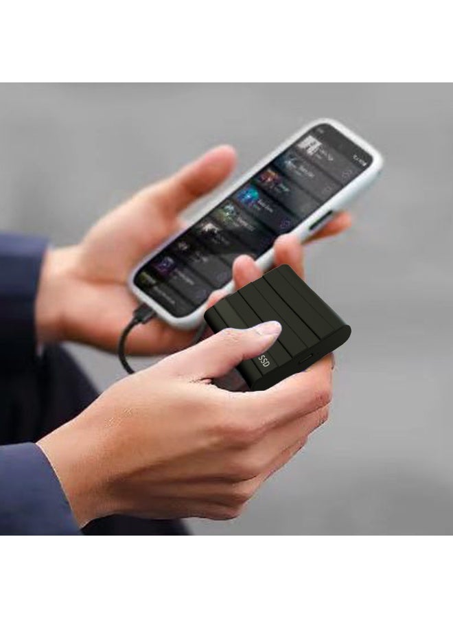 4TB المحمولة الخارجية فرقة ، 4000GB USB 3.0 عالية السرعة نقل البيانات ، ودعم تخزين البيانات ونقلها إلى الكمبيوتر النسخ الاحتياطي محرك الأقراص ، ومناسبة لأجهزة الكمبيوتر ، أجهزة الكمبيوتر المحمولة ، والهواتف المحمولة ، مثل الناقل التسلسلي العام جيم مصغرة المحمولة الخارجية محرك الحالة الصلبة - Image 4