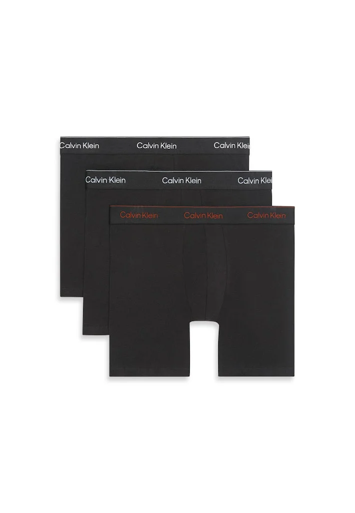 CALVIN KLEIN 3 Pack Boxer Briefs - Icon Cotton Stretch