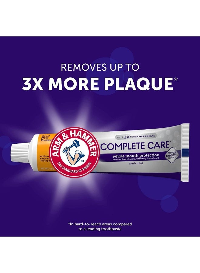 Arm & Hammer Complete Care Stain Defense Fluoride Anticavity Toothpaste, 6 oz (Pack of 6) - Image 4