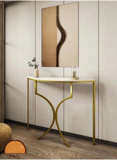 bilutih Entryway Console Table, Side Table, Stainless Steel Frame and Bases, Hallway and Living Room Table 