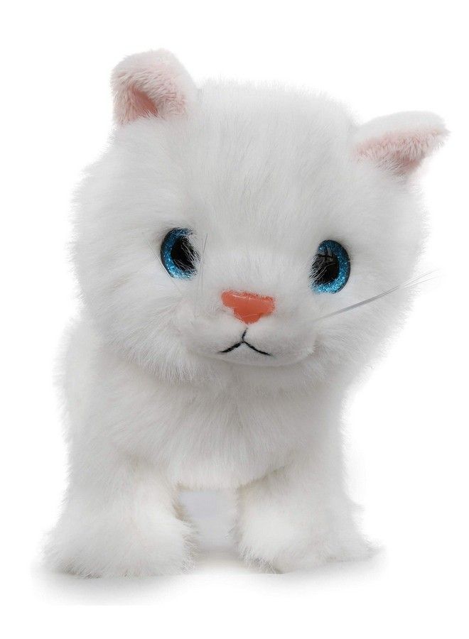 Ice King Bear Fluffy Little Cat Stuffed Animal Small Plush Toy 6 Inches (White) - Image 4