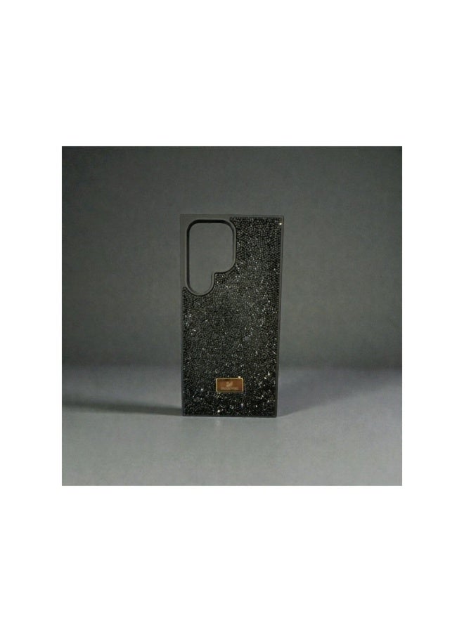 SWAROVSKI Samsung S24 Ultra Black Swarovski-Style Glitter Case