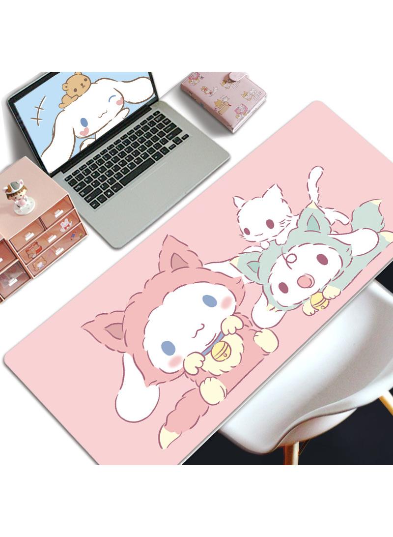 Y&D Cinnamoroll Gaming Mouse Pad Extended Large Mat Desk Pad Stitched Edges Mousepad Long Mouse Pad And Non-Slip Rubber Base Mice Pad 800x300x5mm - Image 1