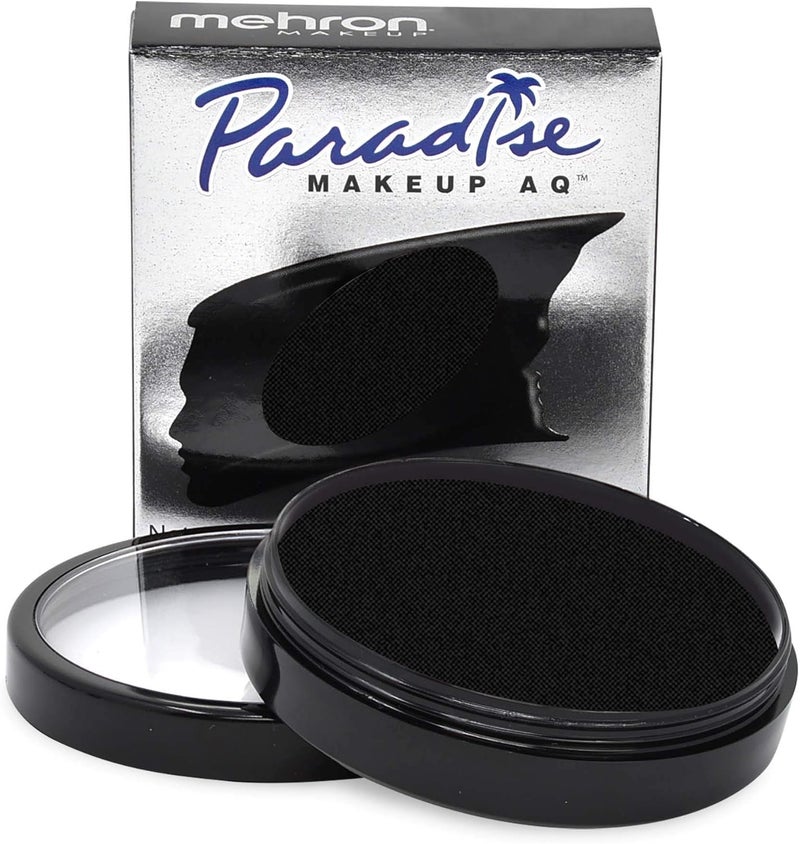 Mehron Makeup Paradise Makeup AQ Face & Body Paint in Black - 1.4 oz - Image 1