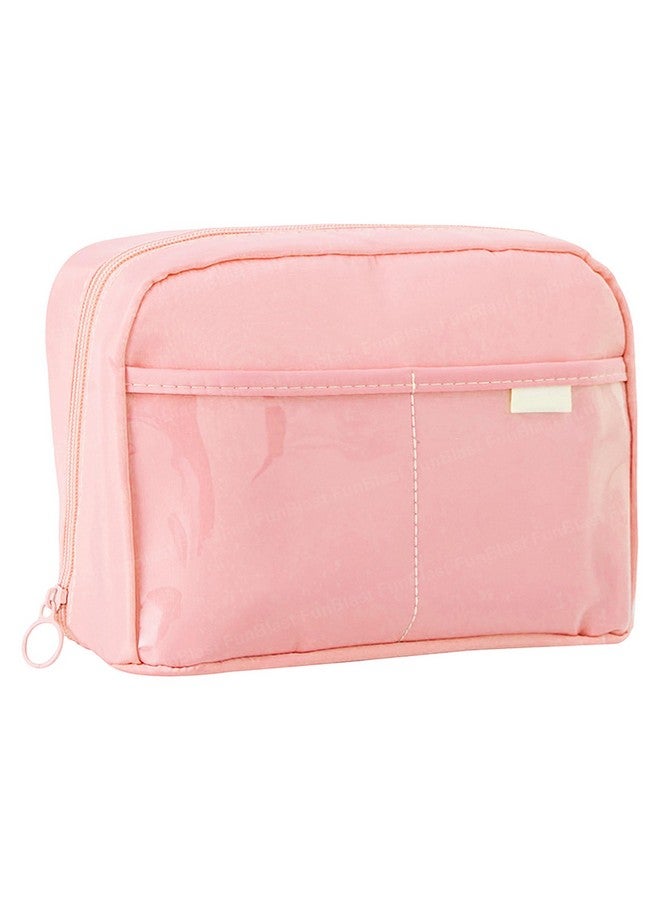 FunBlast Pencil Case for Kids - Large Capacity Zipper Pencil Pouch for Kids & Adult, Multipurpose Stationary Pouch Bag for Kids, Makeup Pouch, Aesthetic Pouch (Pink) - Image 1