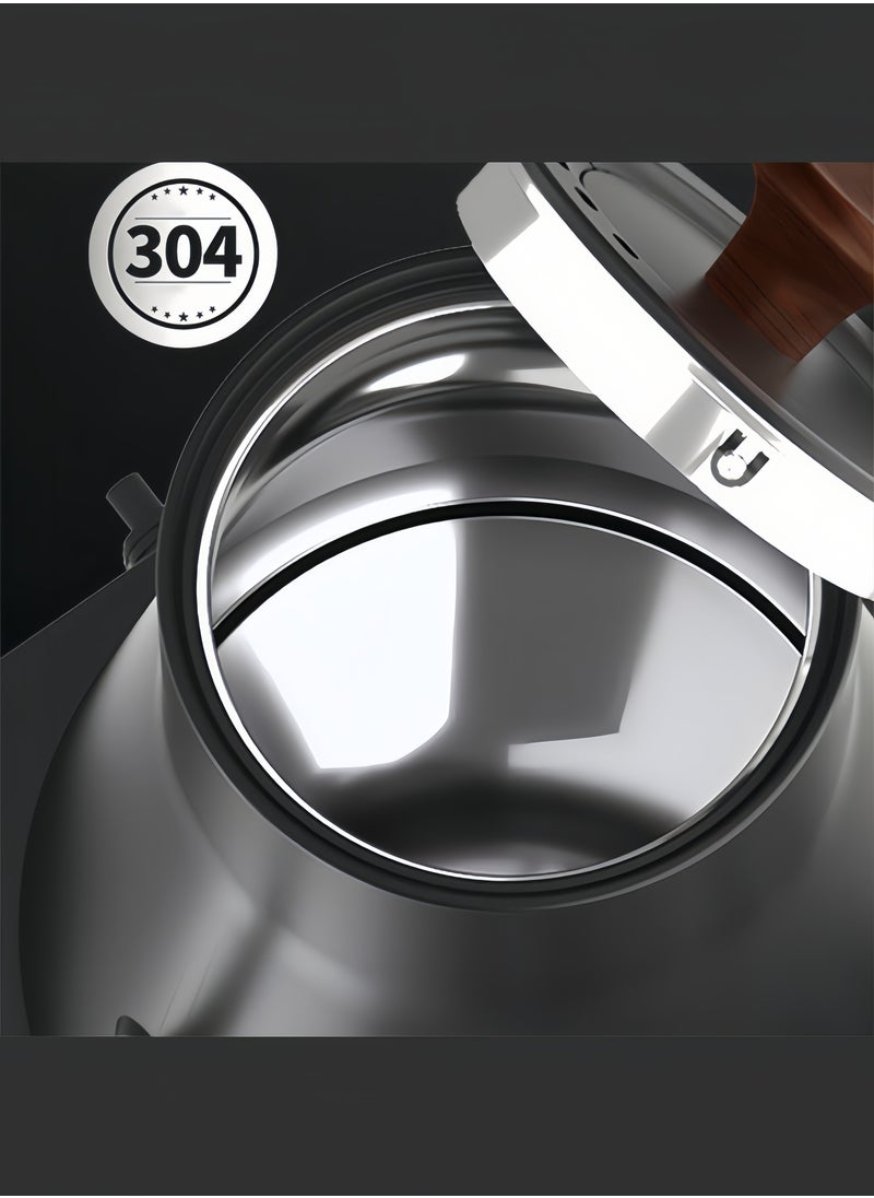 Electric Gooseneck Kettle with LCD Display - Automatic Shut Off & Temperature Control, Quiet Hot Water Boiler for Perfect Pour Over Coffee and Tea.1200 Watt Quick Heating, 1L