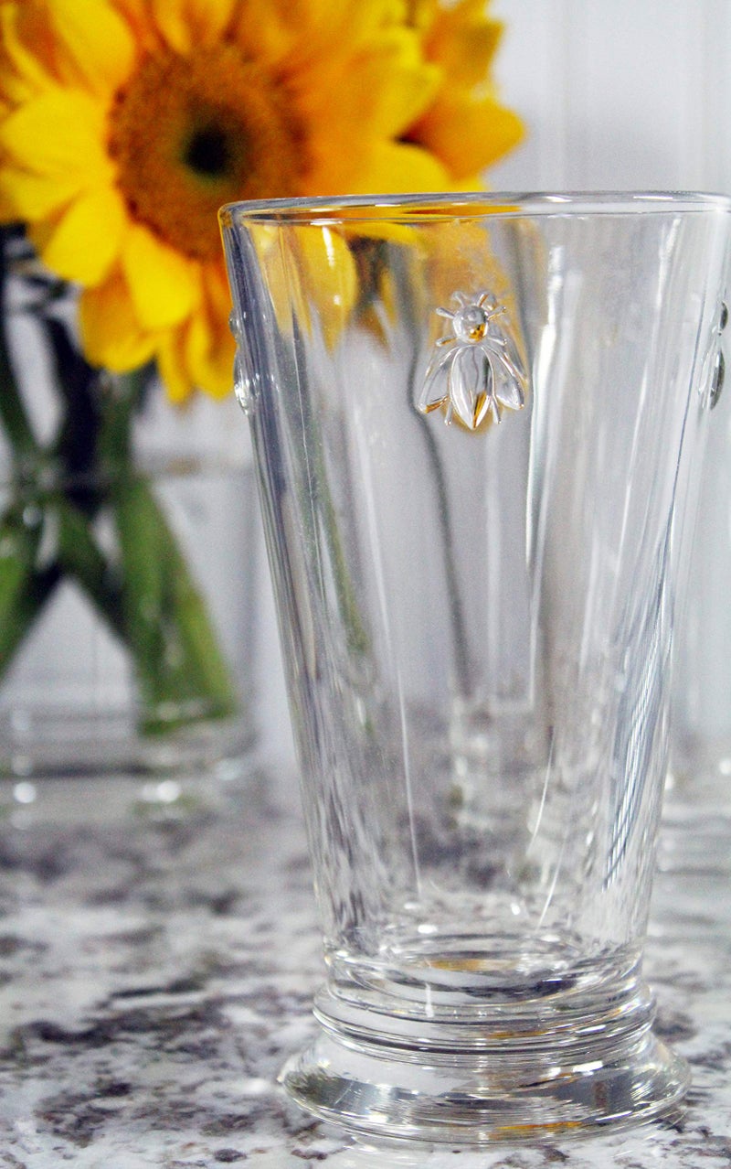 La Rochère La Rochere Napoleon Bee Double Old Fashioned Tumbler Set of 6 – La Rochere Bee Glassware Sets – Fancy Glassware Drinking Glasses (15 oz) - Image 5