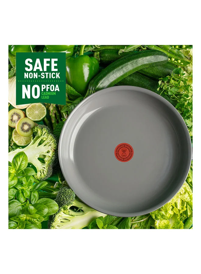Tefal Tefal Renewal Frying Pan 32 cm Non-Stick Ceramic Coating Eco-Designed Recycled Fry Pan Healthy Cooking Thermo-Signal Safe Cookware Made in France All Stovetops Including Induction