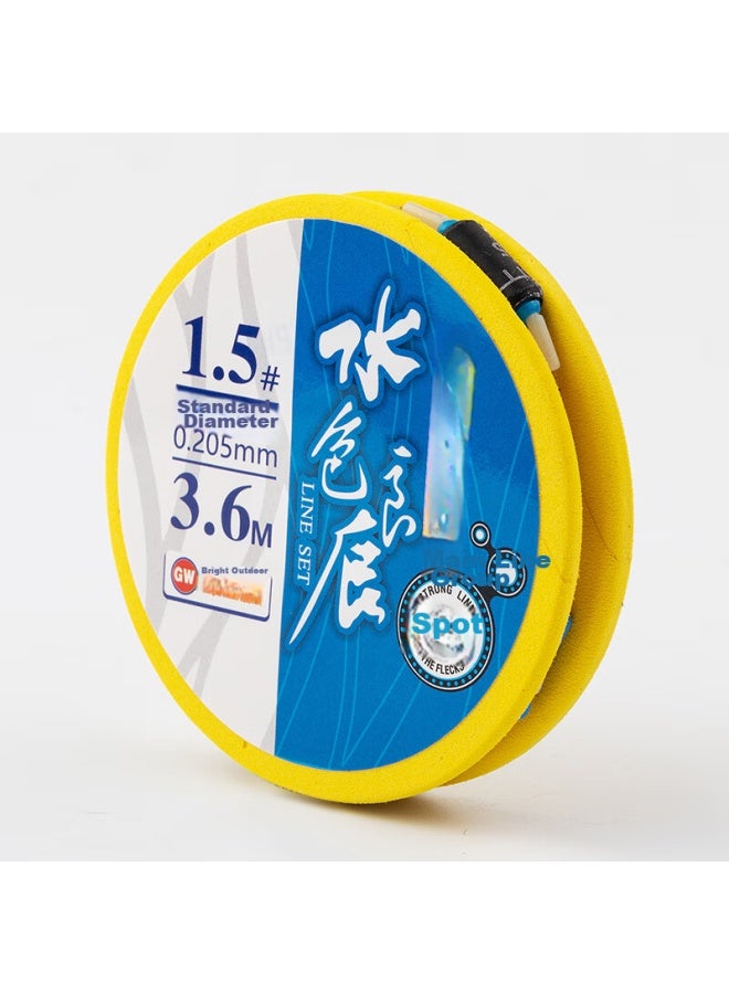 GW Guangwei No. 1, 3.6 Meters, 2 Spools, Water Color Liangchen Spotted Invisible Main Line Set, Imported Original Silk Fishing Line Kit, Finished Fishing Tackle - Image 5