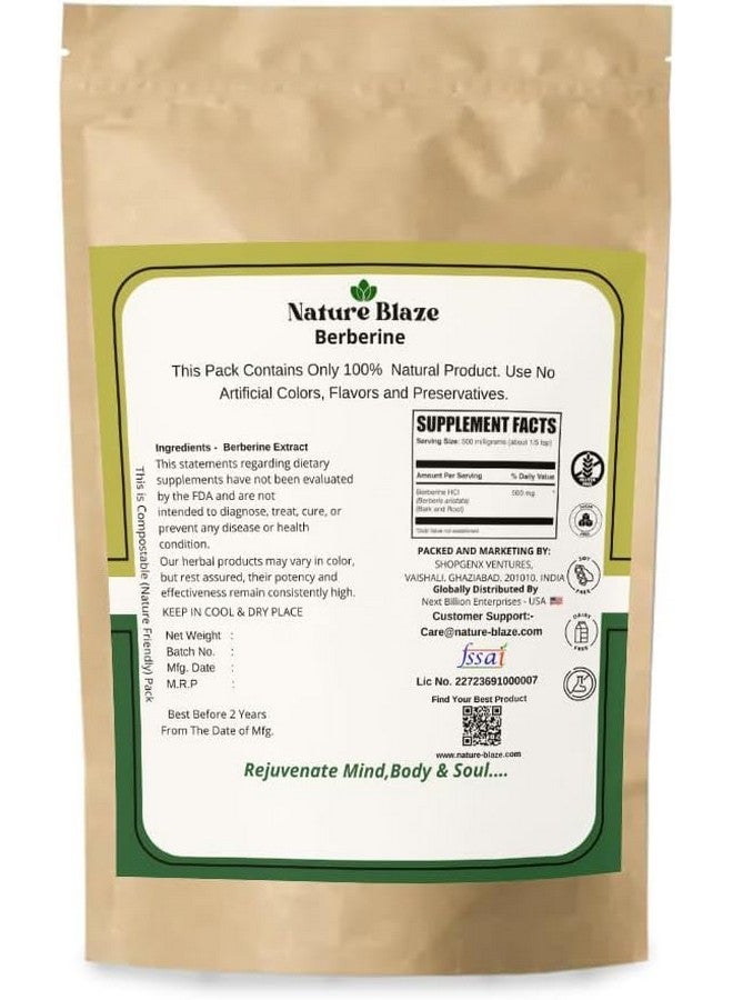 Nature Blaze Organic Herbs Ayurvedic Berberine Natural (Extract Powder 400gm/14 Oz) - Image 2