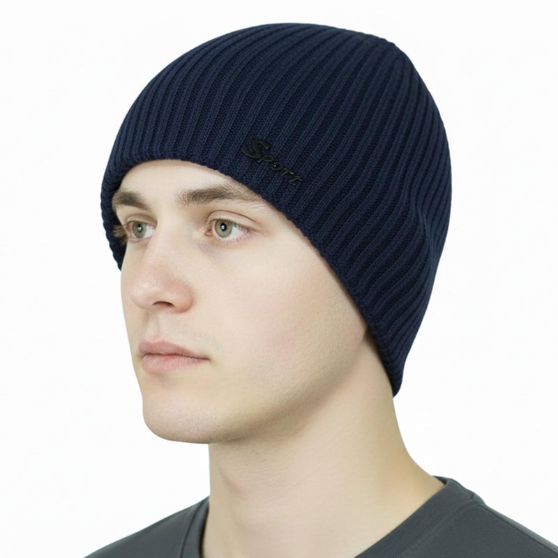 Wearslim ® Warm Knit Hats, Skull Cap with Neck Warmer Winter Wear Beanie Hats Scarf Set for Men and Women - Image 1