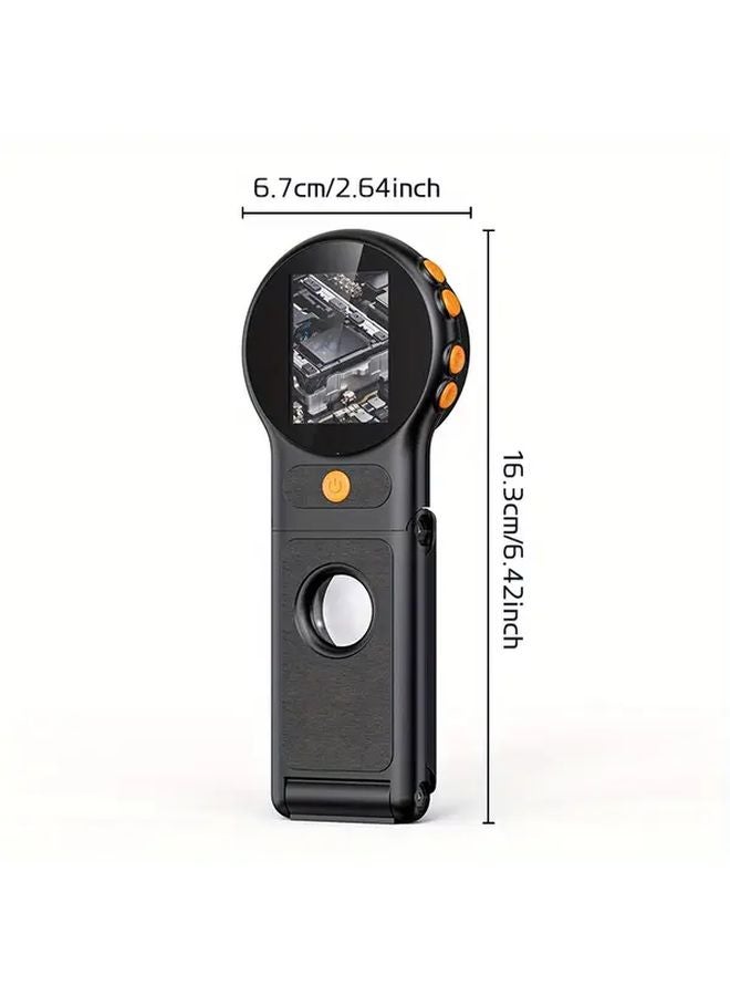 Black Handheld Digital Microscope 500x Magnification 2 Inch IPS Screen Auto Focus - Image 5