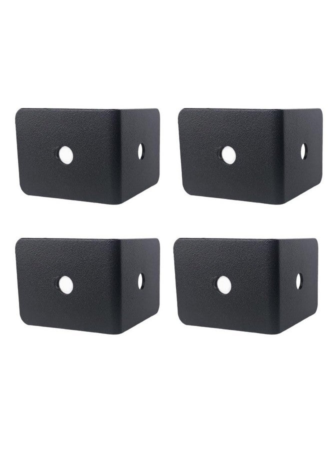 Sutfmwe Black Corner Protectors for Wood Furniture, Decorative Corner Brackets, Baseboard Corner Protectors Heavy Duty Metal Corner Guard for Edge Guard Box Table Cabinet Trunk 4Pcs (Height:1.5") - Image 5