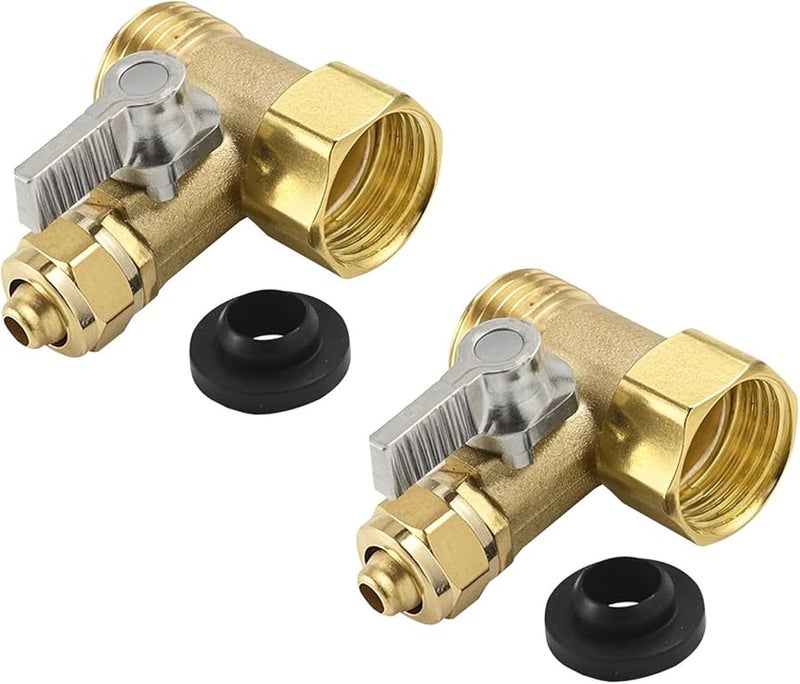 Compact Brass Inlet 3 Way Ball Valve For Household Water Systems Standard Pipe Color A - Image 2