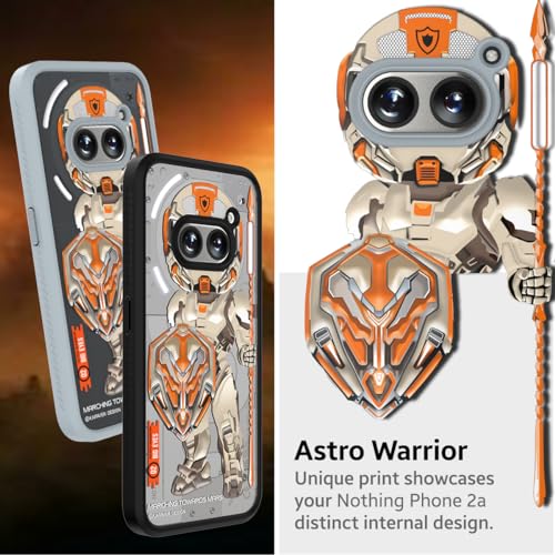 KAPAVER PC, TPU Impulse Series Desginer Back Cover Case For Nothing Phone 2a 5G / Nothing Phone 2a Plus 5G - (Astro Warrior Gray) - Image 4