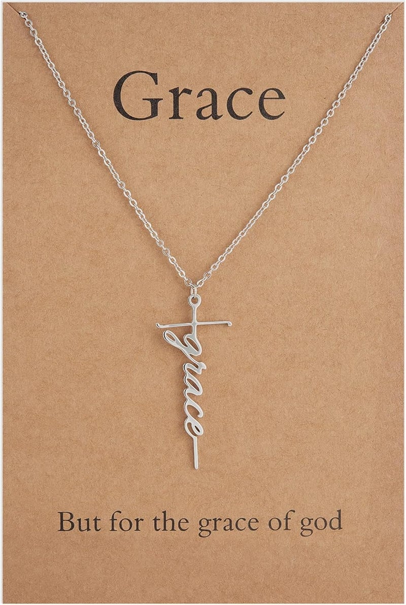 Lcherry Faith Cross Pendant Necklace for Women Religious Christian Jewelry Mother's Day Gifts for Women - Image 1