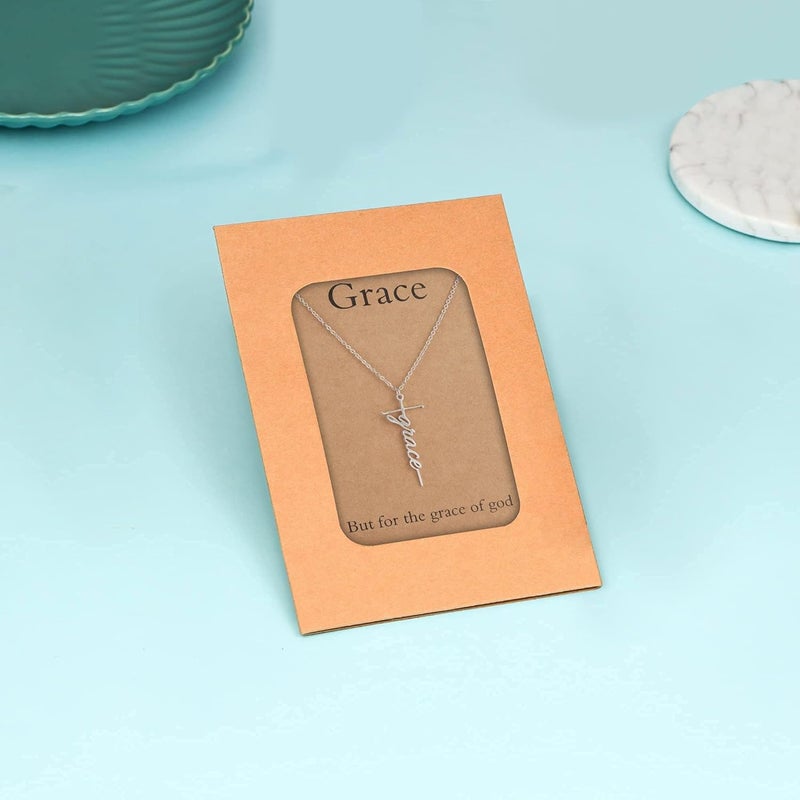 Lcherry Faith Cross Pendant Necklace for Women Religious Christian Jewelry Mother's Day Gifts for Women - Image 5