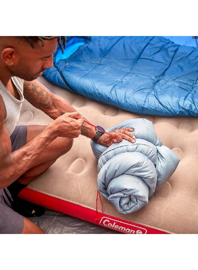 كولمان 2158021 كولمان تايد لاندز حقيبة نوم كبيرة وطويلة بتصميم مومي 50 درجة فهرنهايت رمادي 38 x 85 بوصة - Image 2