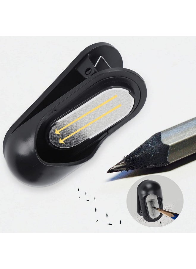 Zerodis Sketch Pencil Grinder Multifunctional Painting Spring Clip Folder Double Designs Sketch Pencil Charcoal Nib Sharpening Grinding Tool For Children Students Artists  - Image 4