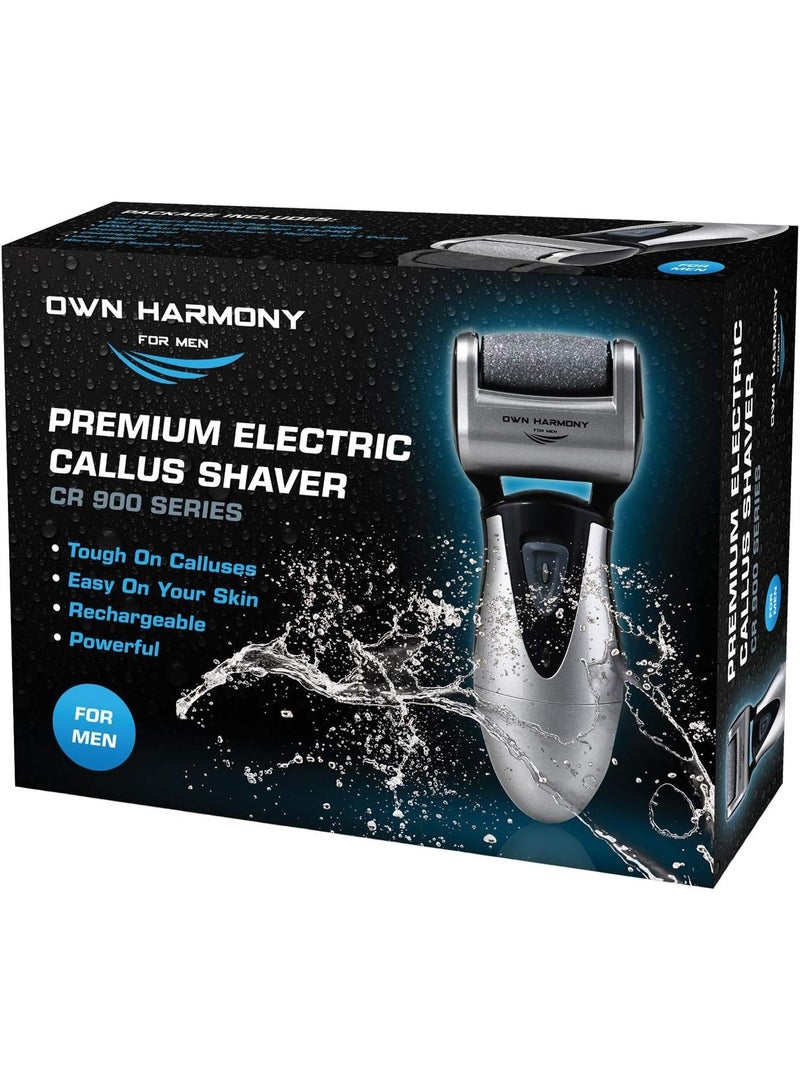 Own Harmony Electric Callus Remover for Feet: Best Pedicure Tools for Men by Own Harmony with 3 Rollers (Powerful), Electronic Pedi Spa Foot File Care - Perfect for Hard, Cracked, Dry, Dead Skin (USB Cable) - Image 1