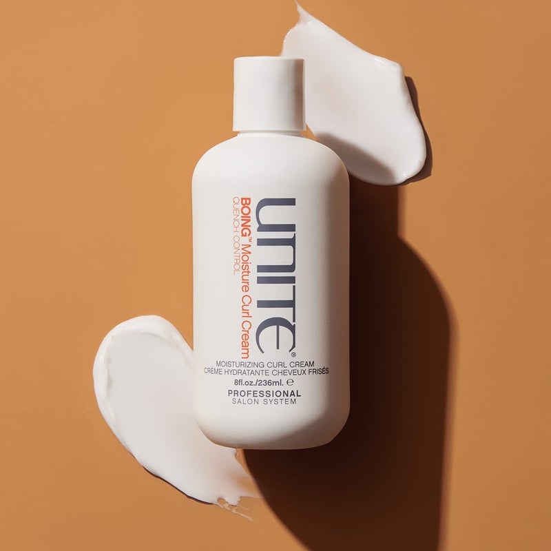 UNITE Hair - BOING Moisture Curl Cream - Hydrating Curl Cream with Coconut and Argan Oil - Defines, and Protects Curls - Frizz-Free, UV and Thermal Protection, Vegan, 8 Fl Oz - Image 2