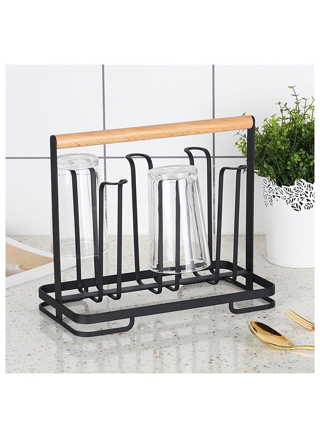 DANUBE HOME Atticus Cup Holder Black 24 X 13 X 20.6 Cm  - Image 1