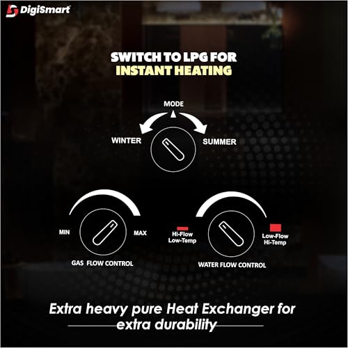 DIGISMART Aqua Gold Instant LPG Gas Water Heater with Pure Copper Tank, Anti Rust Coating Geyser ISI Approved Saves Geyser Corrosion by Water (Silver Metallic) 1 Year Warranty - Image 5