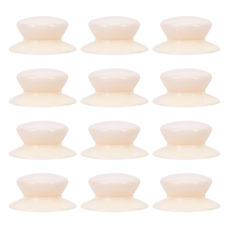 12pcs Universal Pot Lid Replacement Knobs, Pan Lid Holding Handles, Non- Cookware Cover Knob Screw On With Screws, Beige - Image 3