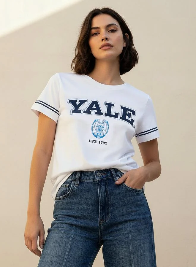 اس بي كاركترز Yale Cotton T shirt