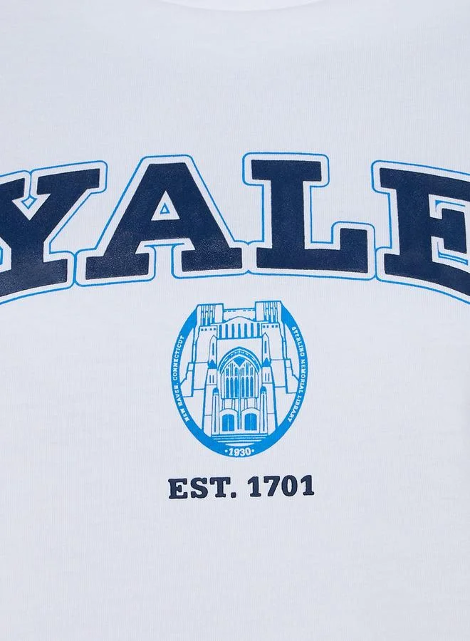 اس بي كاركترز Yale Cotton T shirt