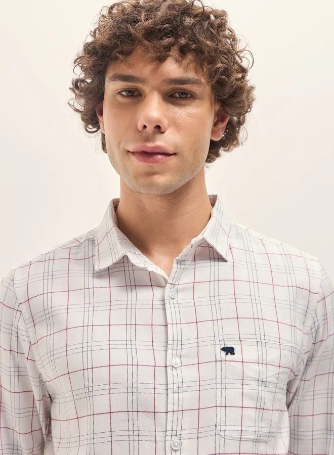 THE BEAR HOUSE Men's Shirt for Casual and Formal Wear | Classic Button-Down Style for Office, Daily Use, Travel, Events & All-Season Outfits | Versatile & Stylish Wardrobe Essential for Every Occasion