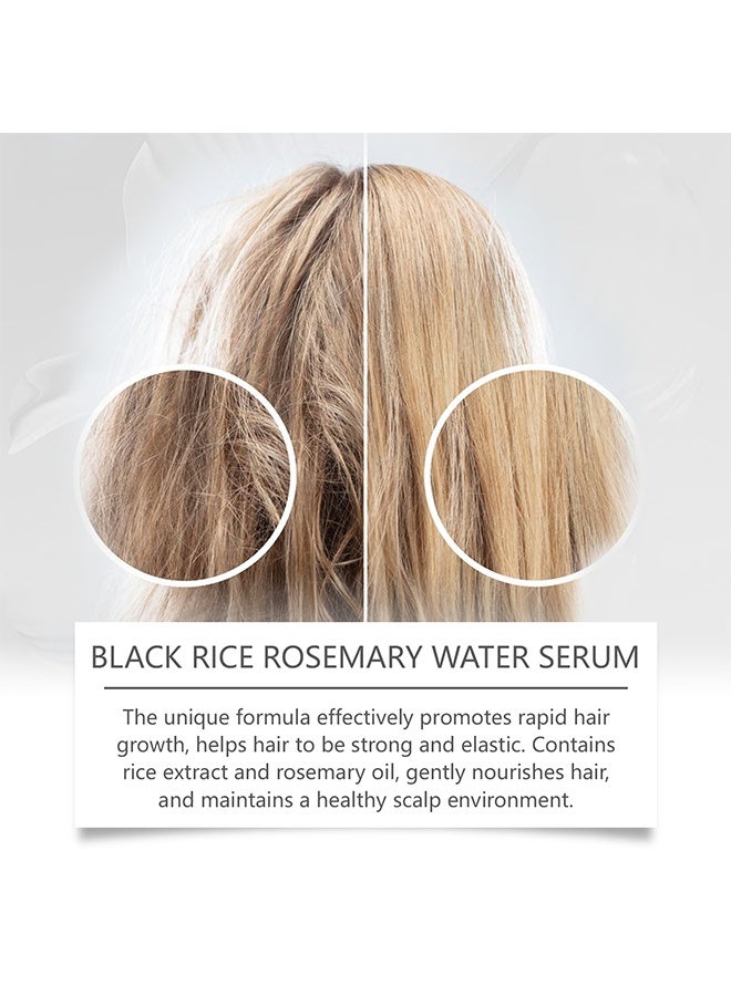 WEST MONTH Black Sesame Black Rice & Rosemary Water Serum, Black Sesame Hair Growth Serum, Black Sesame Serum 10X Hair Growth, 30ml - Image 3