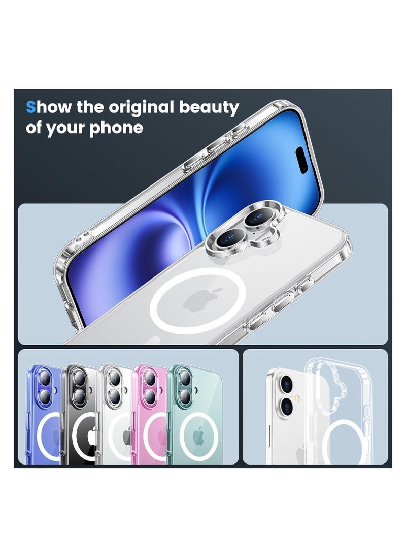 ELTRAZONE iPhone 16 Case Clear | Compatible with MagSafe | Shockproof Anti-Yellowing Slim Transparent Cover | Grade Drop Protection for iPhone 16 6.1 Inch | Durable Crystal Clear Hard Back Case with Soft Edge | Scratch-Resistant Lightweight Design - Image 4