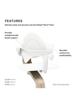 STOKKE Nomi Baby Set Provides Side And Back Support While Baby Learns To Sit Compatible With Nomi Baby High Chair White  - Image 2