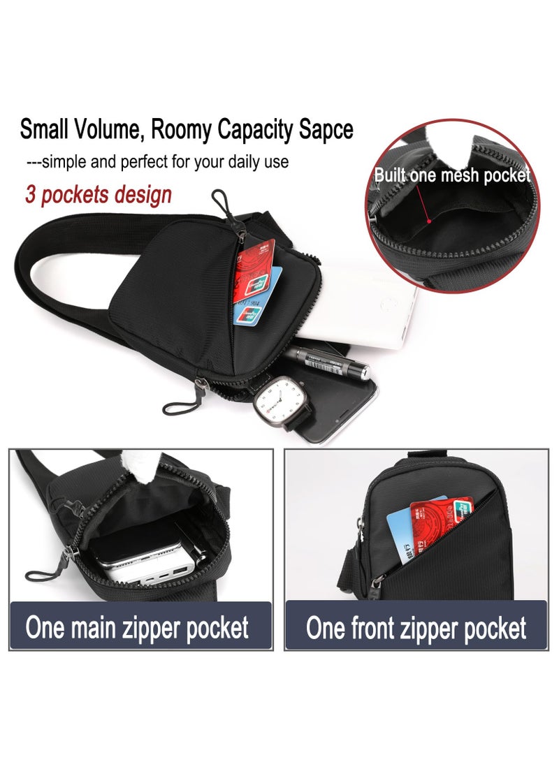 SYOSI Sling Bag Waterproof Crossbody Bag Casual Phone Chest Bag Men Small Crossbody Bag Women Fanny Packs Casual Phone Chest Bag Waterproof Slim Personal Pocket Bag Backpack for Travelling Hiking - Image 5