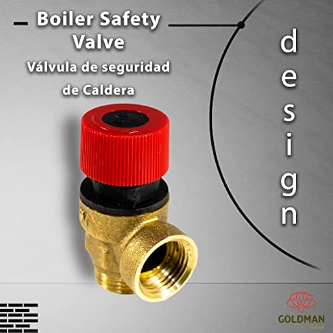 PREMIUM PRESSURE RELIEF BOILER SAFETY VALVE G1/2'' (3BAR DN15) - INSTALLATION COMPATIBLE WITH BOILERS OF MAJOR BRANDS - Image 3
