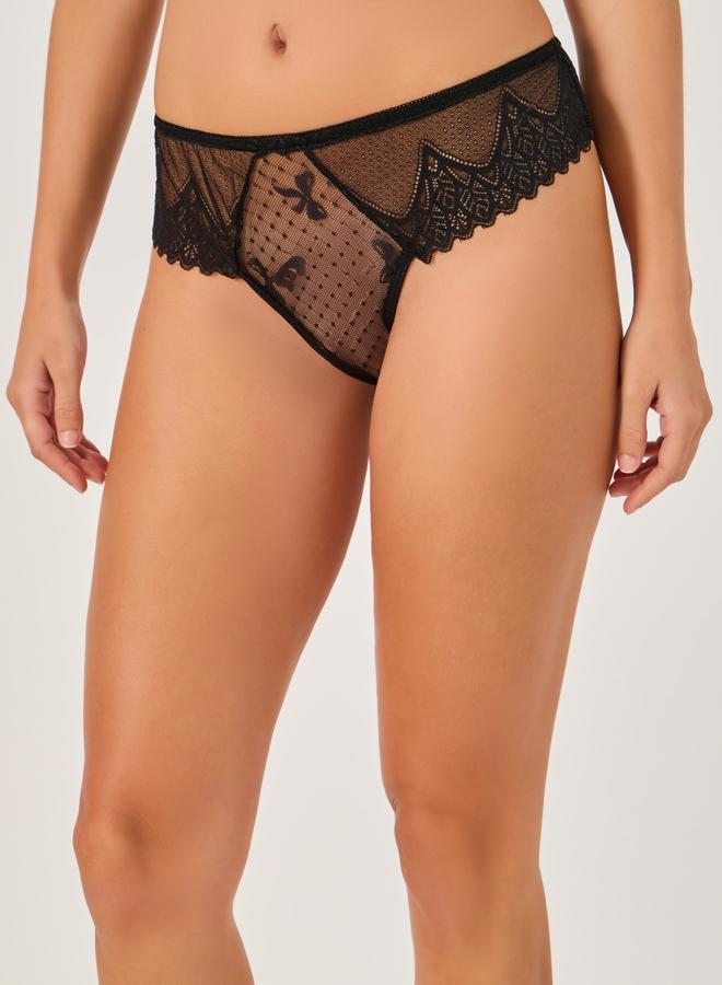 Styli Lace Bralette and Full Briefs Lingerie Set - Image 3