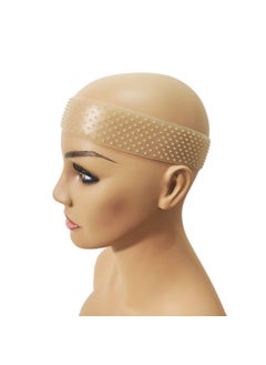 Hywel Flexible Silicon Non Slip Headbands Comfortable Waterproof Strong Hold on Heads for wigs and Frontal 9515 Inches Brown 1PC 