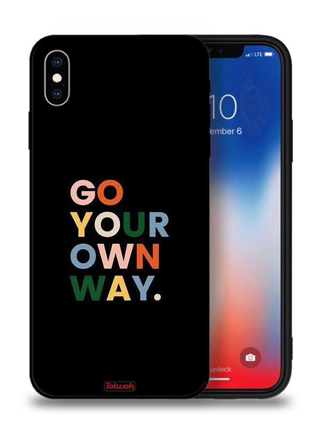 Tolwak Apple iPhone XS Max Protective Case Go Your Own Way - Image 1