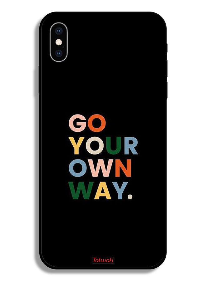 Tolwak Apple iPhone XS Max Protective Case Go Your Own Way - Image 2