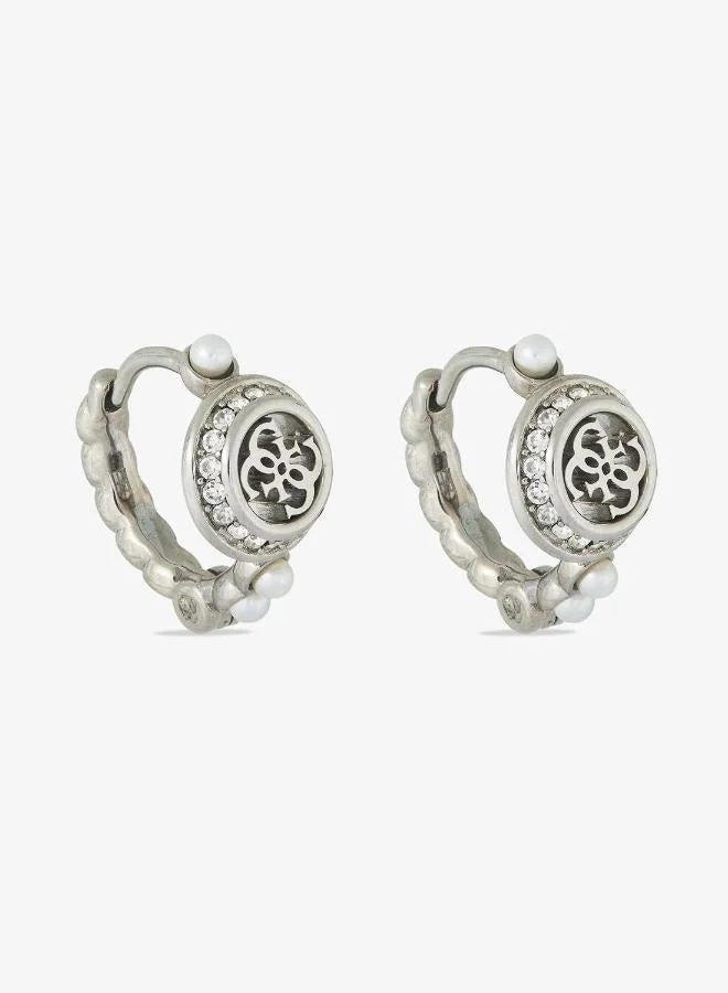 GUESS  Tiny Pearly Logo Earrings for Women | Best Price UAE
