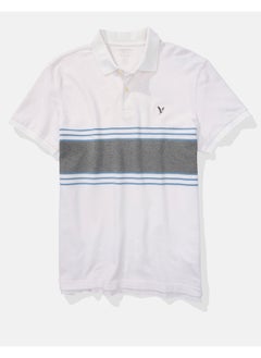 AE Striped Pique Polo Shirt