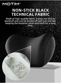 Motim Car Back Cushion Lumbar Support and Car Seat Head Neck Rest Pillow Kit, Memory Foam Ergonomic Design, Headrest And Seat Cushion for Lower Back Support Cervical Headrest For Office Chair  - Image 4
