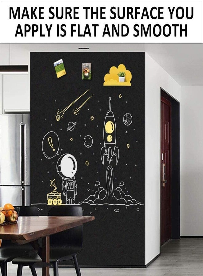 TimeTech Long Chalkboard Blackboard 60 X 200 CM Roll Self Adhesive Sticker Dry Erase Sheet Wall Stickers for Wall,Door,Tables,Chalkboards,Whiteboards and Any Smooth Surface 60 X 200 CM - Image 3