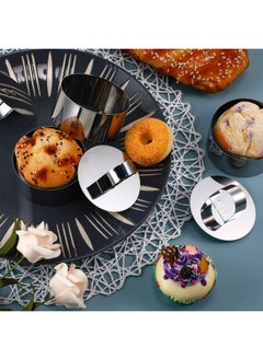 Patelai Patelai Round Cake Mold Stainless Steel Cake Mousse Mold Cake Ring Including Pushers  3.15 Inches Diameter  12  - Image 4
