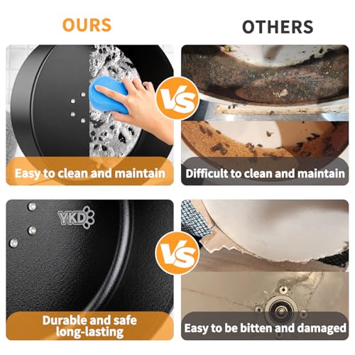 YKD 15" Silent Chinchillas Exercise Wheel, Aluminum Alloy Noiseless Running Wheel for Syrian Hamsters, Hedgehogs, Squirrels and Small Pets (Black) - Image 4