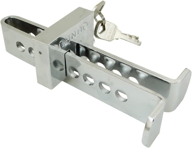 WJSKDQ Stainless Steel Car Brake Lock - 8 Hole Brake Pedal Security Device with Anti-Theft Protection - Image 1