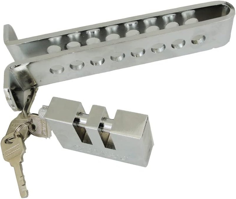 WJSKDQ Stainless Steel Car Brake Lock - 8 Hole Brake Pedal Security Device with Anti-Theft Protection - Image 3