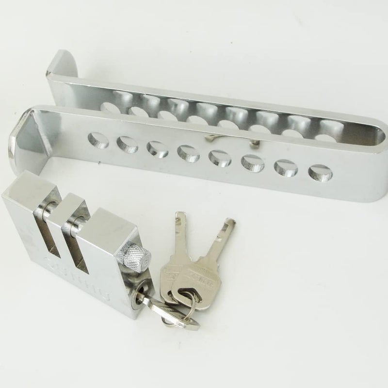 WJSKDQ Stainless Steel Car Brake Lock - 8 Hole Brake Pedal Security Device with Anti-Theft Protection - Image 2